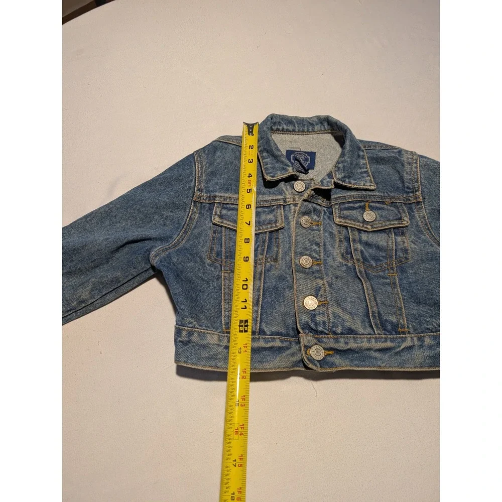 Vintage 80s GapKids Denim Jacket Blue Jean Trucker XS 1988/89 Photoshoot Prop